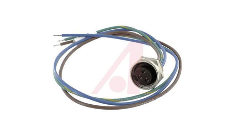 Turck RKF 30-0.4M Connector, 7/8-16UN Female Receptacle, Panel Mount, 3 ...