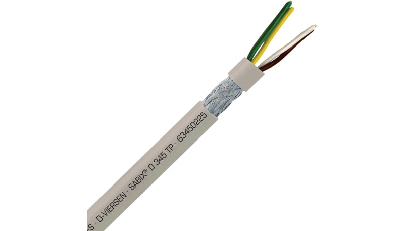 SAB 63450225 Halogen Free cable,2Pr,24AWG,14x34,BC,FRNC ins,Foil&Braid ...