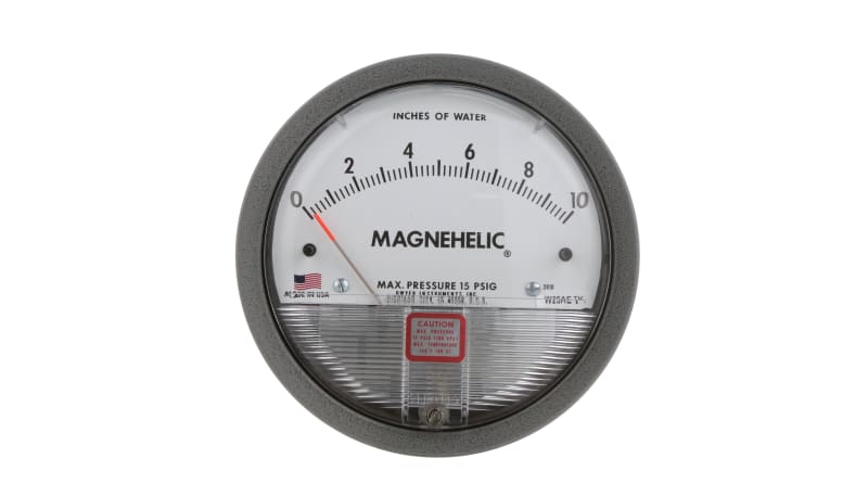Dwyer Instruments 2010 Differential Pressure Gauge, Inch of Water