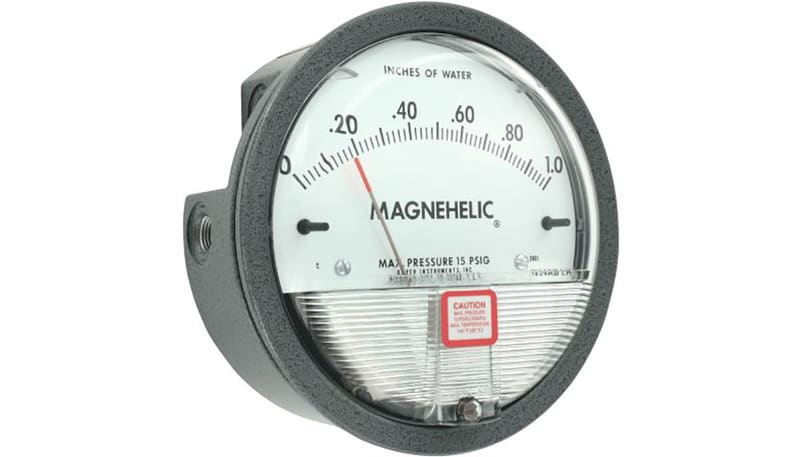 Dwyer Instruments 2004 Differential Pressure Gage, 0-4 In H20, 2