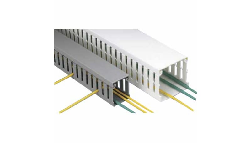 Panduit F2X4LG6 Type F Slotted Wiring Duct, PVC, 2