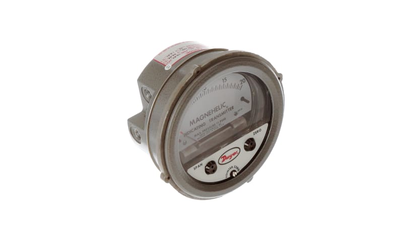 Dwyer Instruments 605-20 Differential Pressure Gauge,Range 0-20