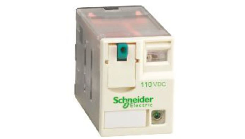 Schneider Electric RXM4GB2FD Relay, 4PDT Socket Mount, 3 A @ 28VDC, 110 ...