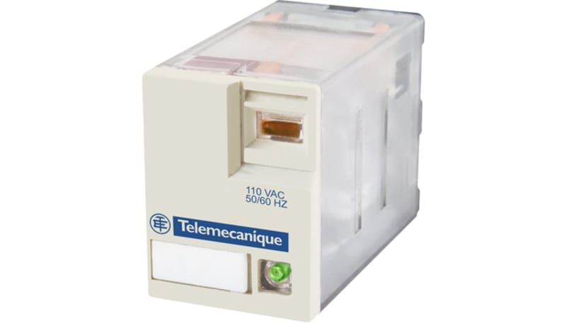Schneider Electric RXM4AB3ED Relay, 4PDT Socket Mount, 8 A @ 30VDC, 48 ...