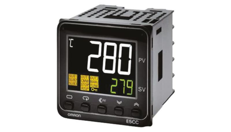Omron Automation E5CC-RX2DSM-800 Temp Controller, 1/16 DIN, Relay