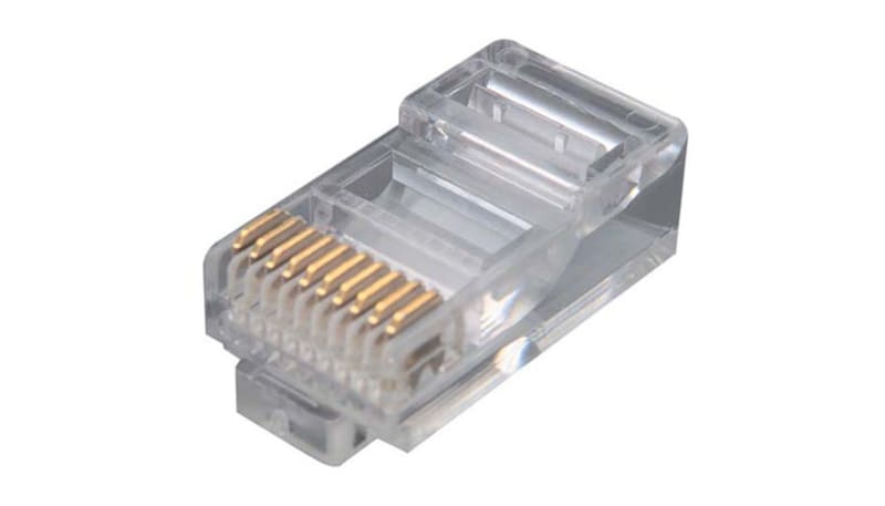 L-com TDR10P10C Modular Plug, RJ50 (10x10), Crimp, For 24-28 AWG, UTP ...