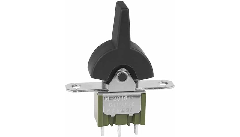 NKK Switches M2018TNW01-EA FLAT FRAME MOUNT MINIATURE ROCKER
