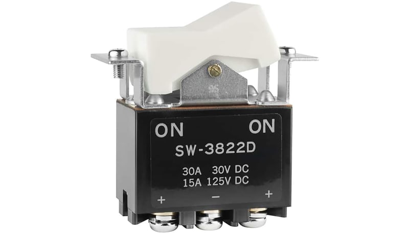 NKK Switches SW3822D/UC Rocker Switch,DPST,ON-NONE-ON,White Concave ...