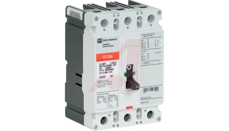 Eaton - Cutler Hammer GD3015 Molded Case Circuit Breaker 3 Pole 15A 480 ...