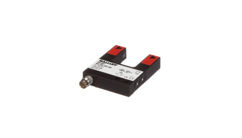 Balluff BGL000T Forked Sensor, Photoelectric, M8, 20mm, 24mm, Red, NPN ...