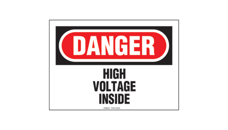 Panduit PPS0710D78 Polyester adhesive sign, 7