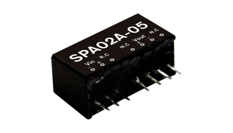 MEAN WELL SPA02A-12 Power Supply;DC-DC; 2W DC-DC Regulated, In: 9-18V ...