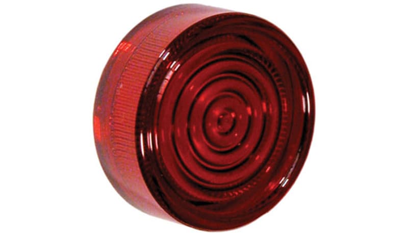 IDEC Corporation ALW2LU-R Lens, Red, Round Extended, For Use with TW Series