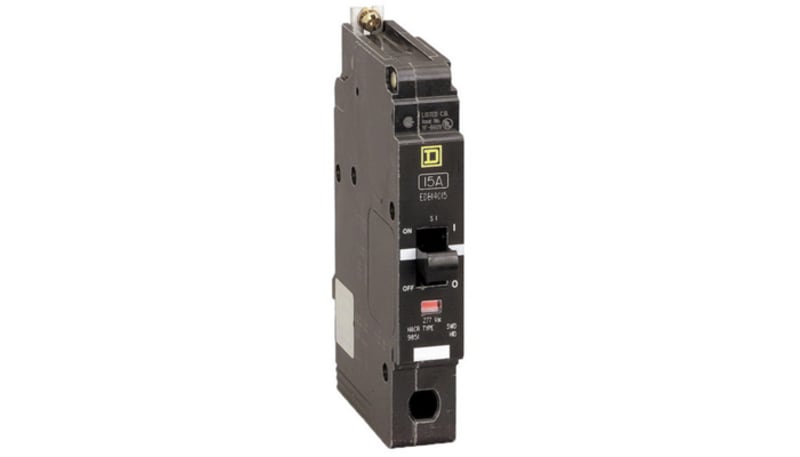 Square D EDB14035 Circuit Breaker, 1-P, 35A, 277VAC, Toggle, Screw ...