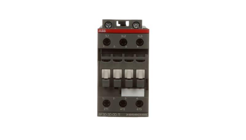 ABB AF30-30-00-11 Af30 3 Pole Contactor, 50 A, 20 - 60 V Dc, 24 - 60 V ...