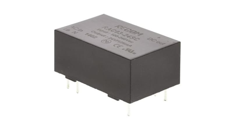 RECOM Power, Inc. RAC03-24SC Power Supply, AC-DC, 3W,1 ,Embedded ...