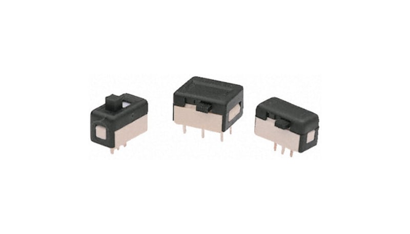 Apem Components APEM Components 25336NLD PCB Slide Switch SPDT On-On 0.1 A@ 30 V dc Slide