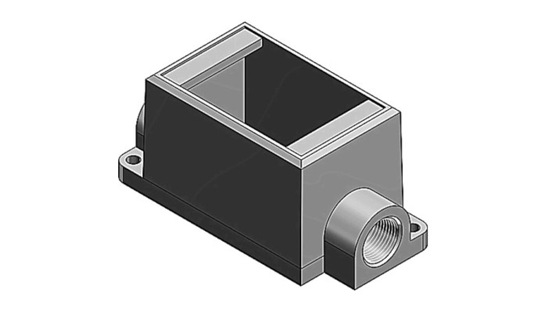 T&B Fittings by ABB FDC3-TB One Gang Cast Device Box, 1