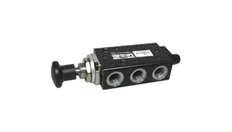 Norgren X3066522 Valve, 5/2, manual, black knob, knob return, 1/4NPT