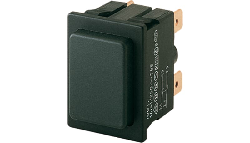 1663 Switch Marquardt Switches 1663.0101 Pushbutton Switch, DPDT, Momentary, 12A ...