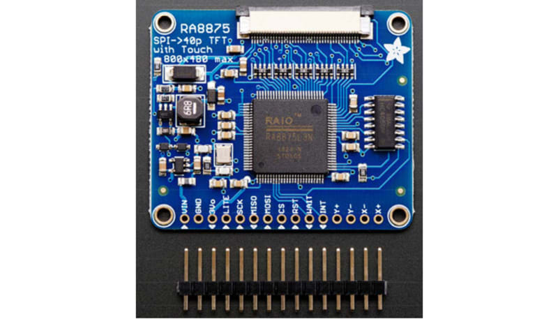 Adafruit Industries 1590 RA8875 Driver Board for 40-pin TFT Touch ...