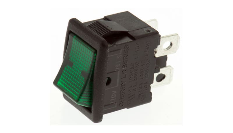 ZF Electronics LRA32H2BBGEN Switch,Rocker,DPST,ON-OFF,Concave ...