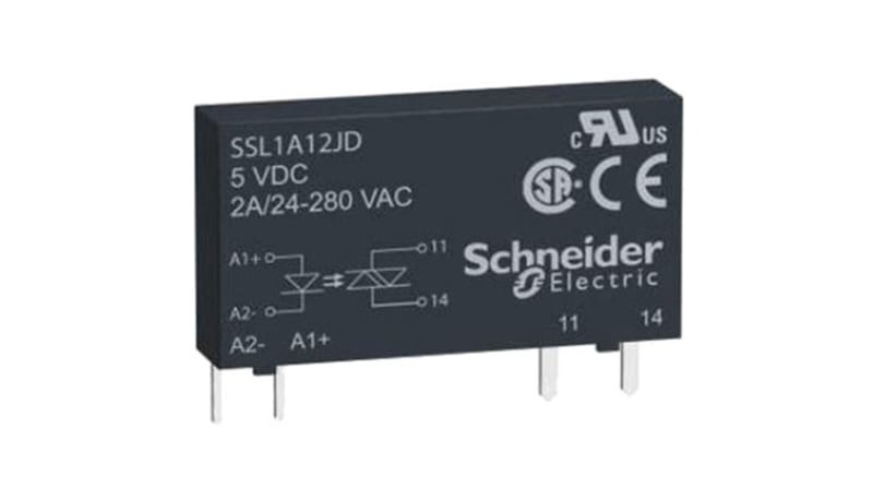 Schneider Electric SSL1A12ND SPST-NO Solid State Relay PC Pin PCB Mount ...