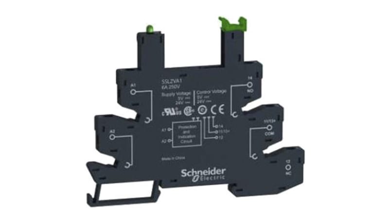 Schneider Electric SSLZRA2 Relay Socket,5 Pin,SSL Solid State Plug-In ...