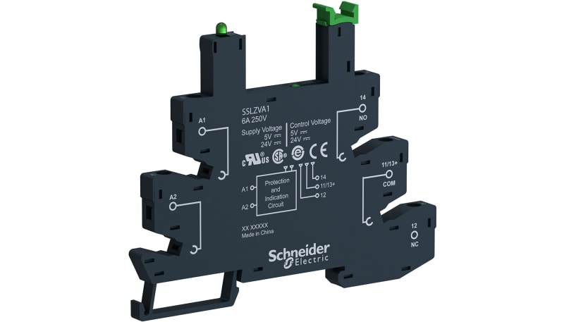 Schneider Electric SSLZVA3 Relay Socket,5 Pin,SSL Solid State Plug-In ...