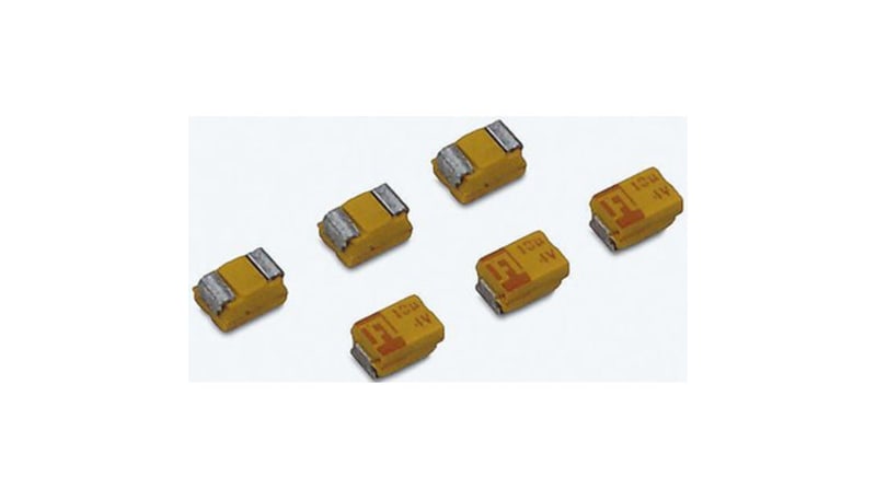 AVX TAJD108M002R 1000uF SMD Solid MnO2 Tantalum Electrolytic Capacitor ...