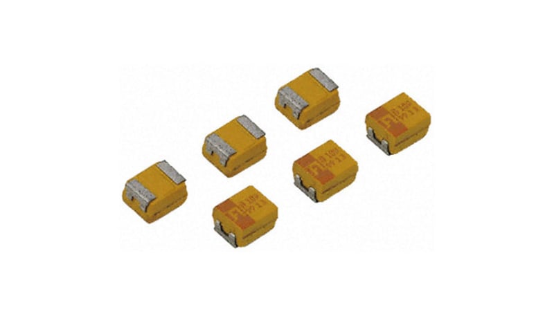 AVX TPSB105K035R2000 1uF SMD Solid MnO2 Tantalum Electrolytic Capacitor ...
