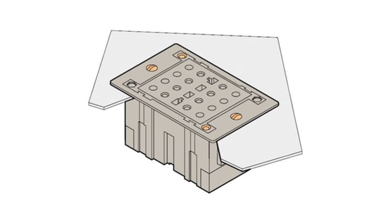 ABB TC-E-VA Voltage Test Socket Flush Mount Shorted