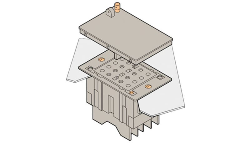 ABB TC-E-VA-2.2 Voltage Test socket Flush Lid shorted