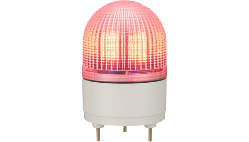 Patlite KHE-24-R Beacon, 100mm, LED, 24VDC, 3-Function LED Warning