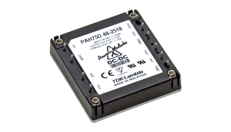 TDK-Lambda PAH75D48-3318/V Power Supply; 50W50W3676VDC3.3V@15A 1.8V@15A