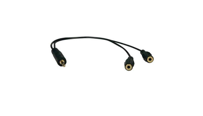 Tripp Lite P313-001 Tripp Lite 1ft Mini Stereo Dubbing Cable Y Adapter ...