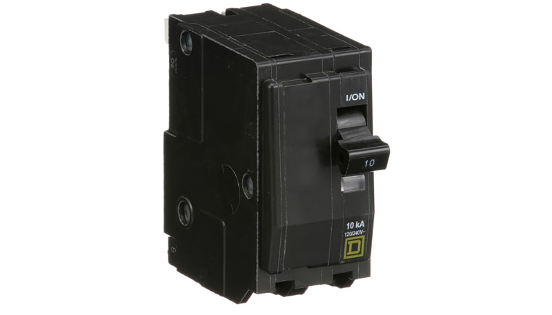Square D QO210 Miniature Circuit Breaker, 2 POLE, 120/240V, 10A