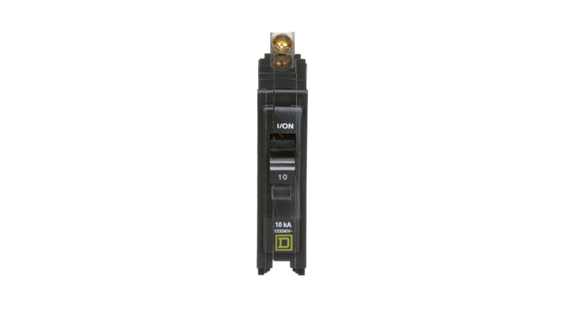 Square D QOB110 Miniature Circuit Breaker, 1 POLE, 120/240V, 10A