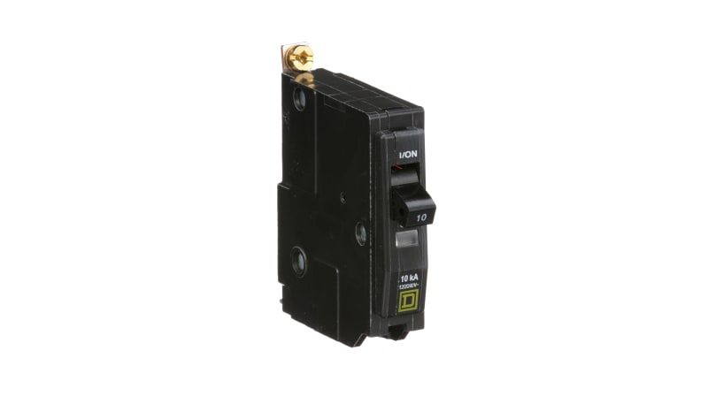 Square D QOB110 Miniature Circuit Breaker, 1 POLE, 120/240V, 10A
