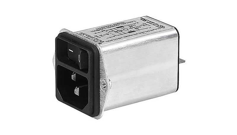 Schurter DC12.1202.003 Power Entry Modules, AC, Screw-on 1-pole 1A Medical