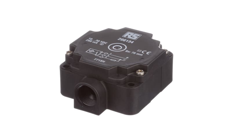Rs Components Inductive Sensor RS PRO 208134 Inductive Sensor 75mm 30V PNP-NO Non-Flush M20 Gland ...