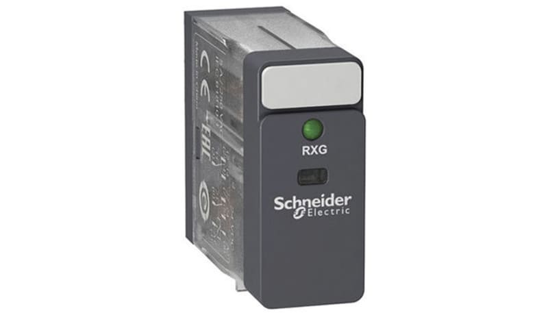 Schneider Electric RXG13ND Plug-In Relay, SPST-C/O, 10 A, 60VDC ...