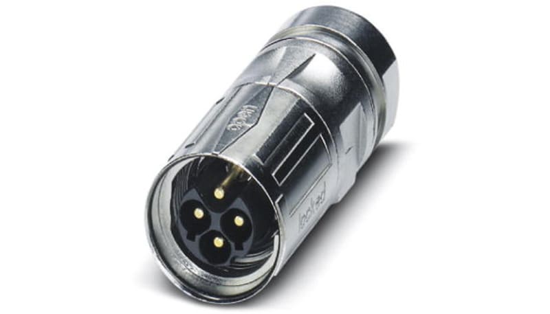 Phoenix Contact 1613601 Conn, Circ, M17, Plug, Cable, Str, 5 Pos+PE ...