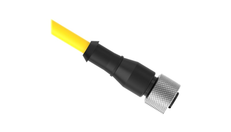 Banner Engineering QDE-515D Cordset, Straight M12 Female, 5 Pin, 5 m ...