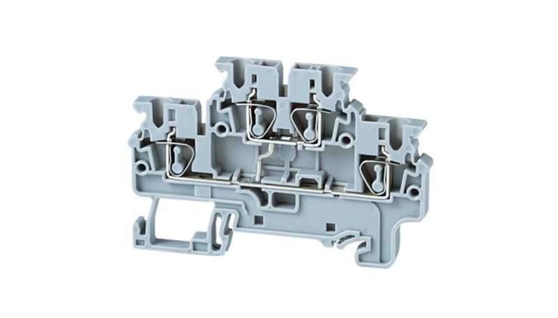 Altech Corp CXDL2.5(I.S)/BU Connector, Terminal Block, DIN Rail, Spring ...