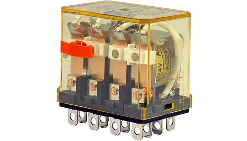 IDEC Corporation RH4B-ULCAC24V Power Relay,4PDT,24VAC,10A,Plug-In ...