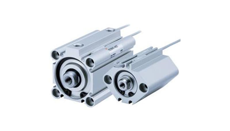 SMC Corporation CDQ2BH40-25DZ Cylinder, dbl act, sw cap, 40mm bore ...
