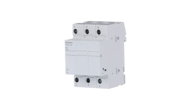 Siemens 3NW7033 Fuse Holder, 3-Pole, 32A, 10X38Mm Fuse