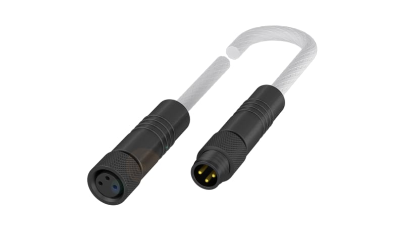 Balluff BCC0F78 Connector/cable, Female M8, Male M8, PUR welding spark ...