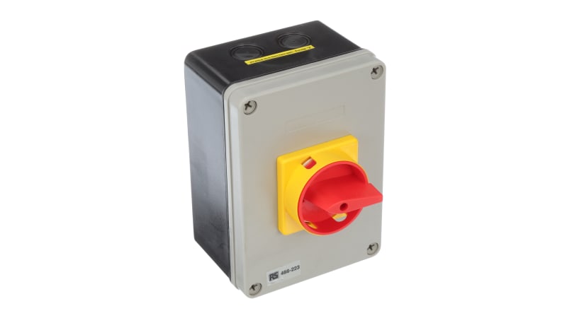 RS PRO 466223 Disconnect Switch Non-Fused 63A 690VAC IP65 4 Pole